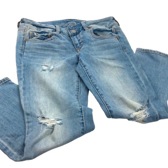 American Eagle👖Artist Crop Stretch Jeans Size 4 - Picture 1 of 8